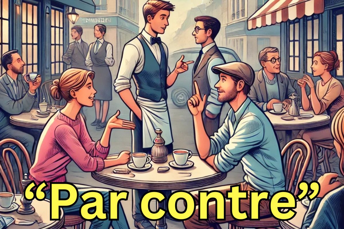 French phrase: Par contre