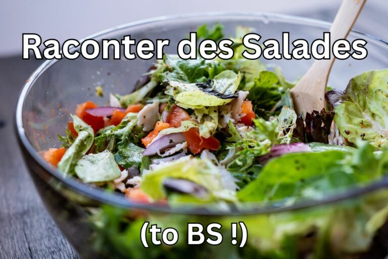 French Expression: Raconter Des Salades