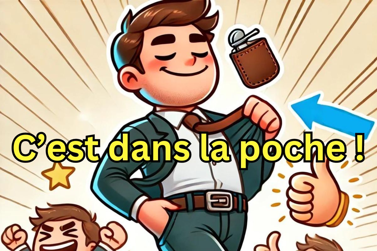 French phrase: C’est dans la poche !