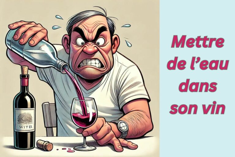 French phrase: mettre de l'eau dans son vin